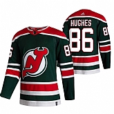 New Jersey Devils 86 Jack Hughes Green Adidas 2020-21 Reverse Retro Alternate Jersey Dzhi,baseball caps,new era cap wholesale,wholesale hats